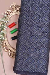 Grey Munga Silk Fabric