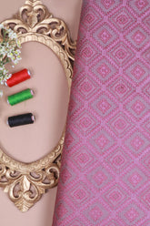 Purple Munga Silk Fabric