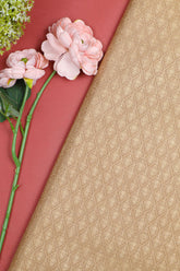 Brown Munga silk Fabric