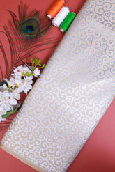 Cream Brocade Fabric