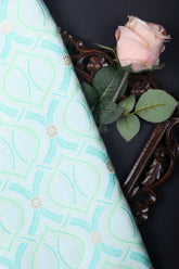 Green Broacde Fabric