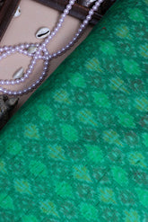 Green Patola Silk Fabric