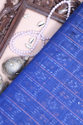Blue Patola Silk Fabric