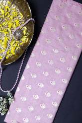 Purple Chiniya Silk Fabric