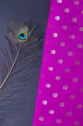 Purple Viscose Silk Fabric