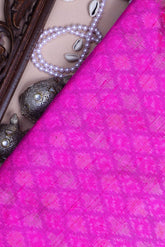 Pink Patola Silk Fabric