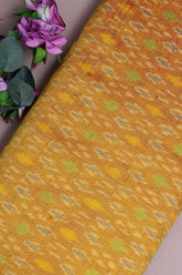 Mustard Patola Silk Fabric