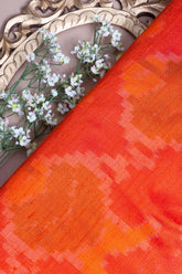 Orange Patola Silk Fabric