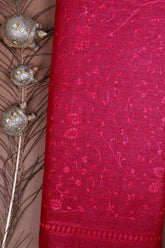 Maroon Munga Silk Fabric