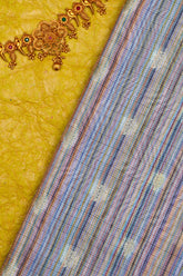 Blue Kora Silk Fabric