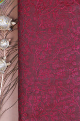 Maroon PS Silk Fabric