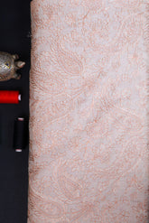 Cream Munga Silk Fabric