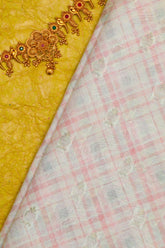 Cream Kora Silk Fabric