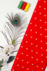 Red Katan Silk Fabric