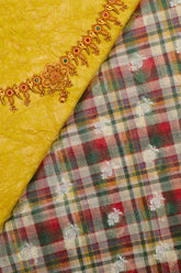 Maroon Kora Silk Fabric