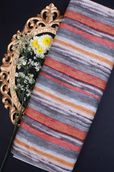 Grey Munga Silk Fabric