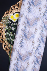 Grey Munga Silk Fabric