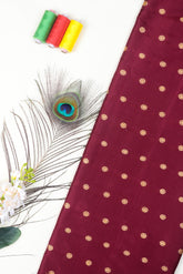 Wine Katan Silk Fabric