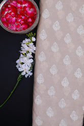 Brown Munga Silk Fabric