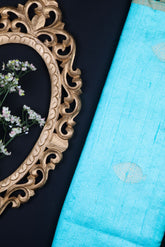 Turquoise Dupion Silk Fabric