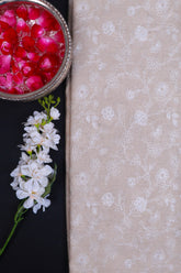 Brown Munga Silk Fabric