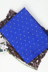 Blue Dupion Silk Fabric