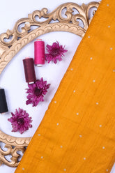 Mustard Dupion Silk Fabric