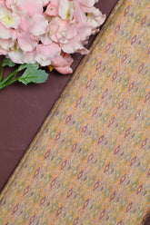 Yellow Munga silk Fabric
