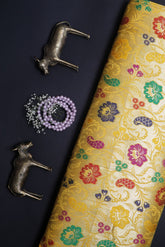 Yellow Brocade Fabric