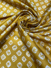 Mustard Cotton Silk Fabric
