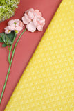 Yellow Munga silk  Fabric