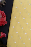 Yellow Chiniya Silk Fabric
