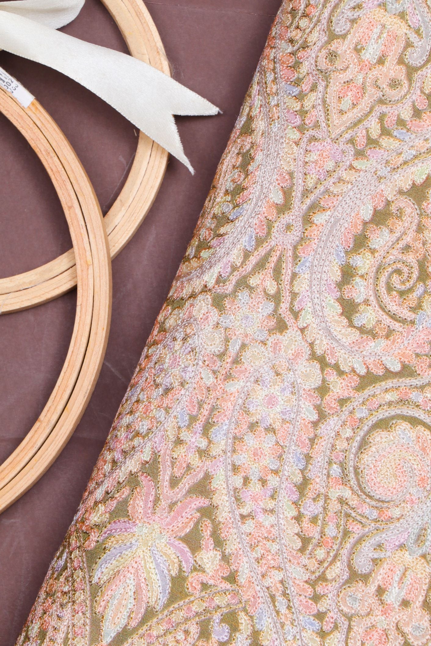 Cream Munga silk  Fabric