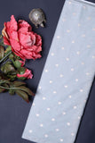 Grey Chiniya Silk Fabric