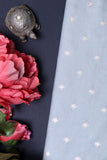 Grey Chiniya Silk Fabric