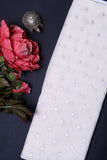 Off White Chiniya Silk Fabric