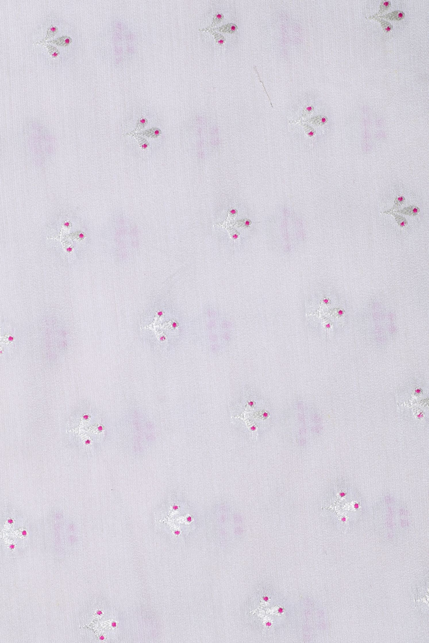 Off White Chiniya Silk Fabric