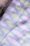 Grey Patola Silk Fabric
