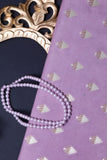 Purple Chiniya Silk Fabric