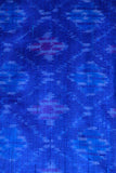 Blue Patola Silk Fabric