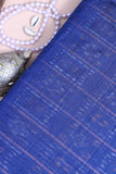 Blue Patola Silk Fabric