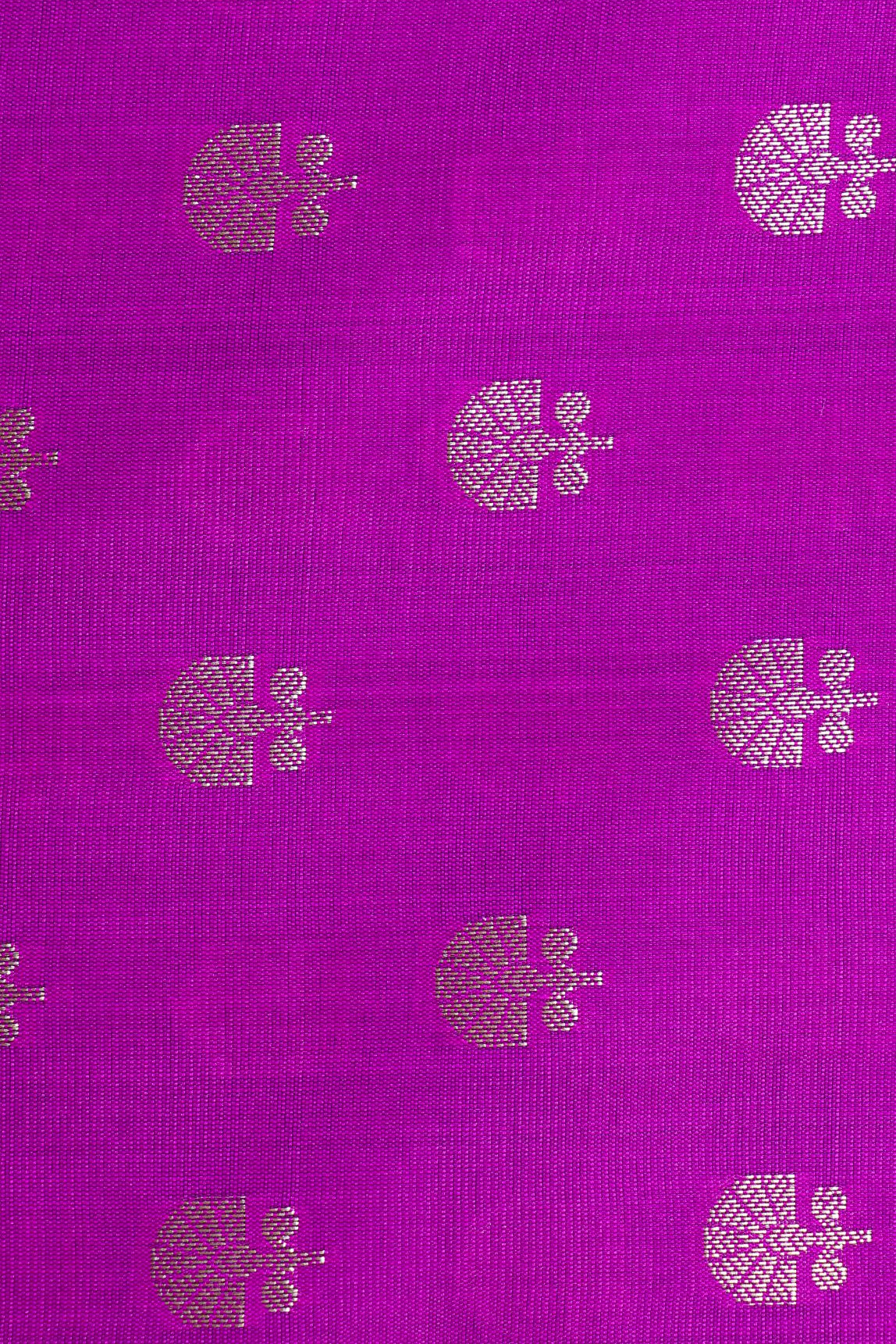 Purple Viscose Silk Fabric