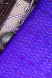 Blue Patola Silk Fabric