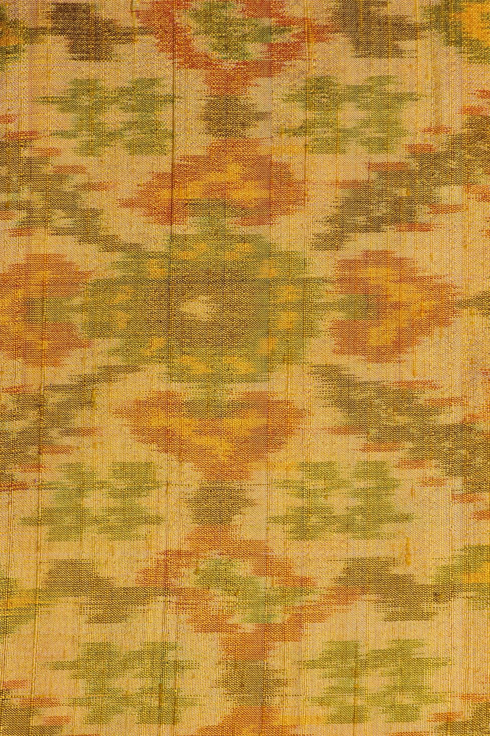 Mustard Patola Silk Fabric