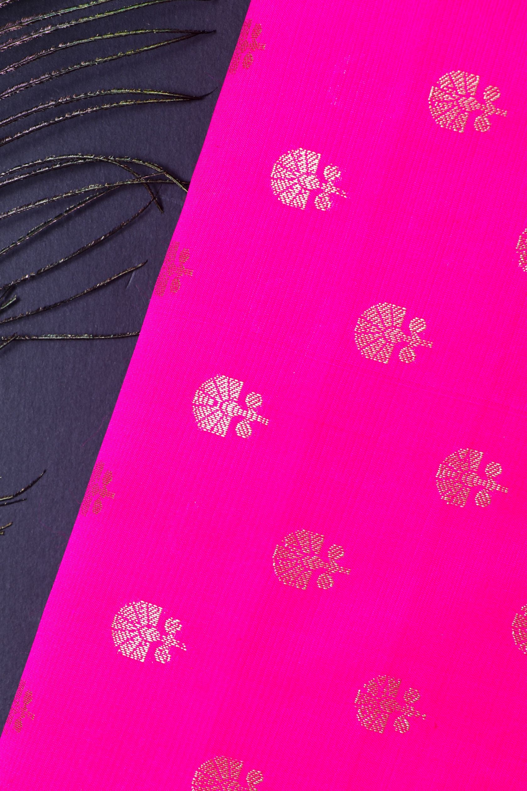 Pink Viscose Silk Fabric