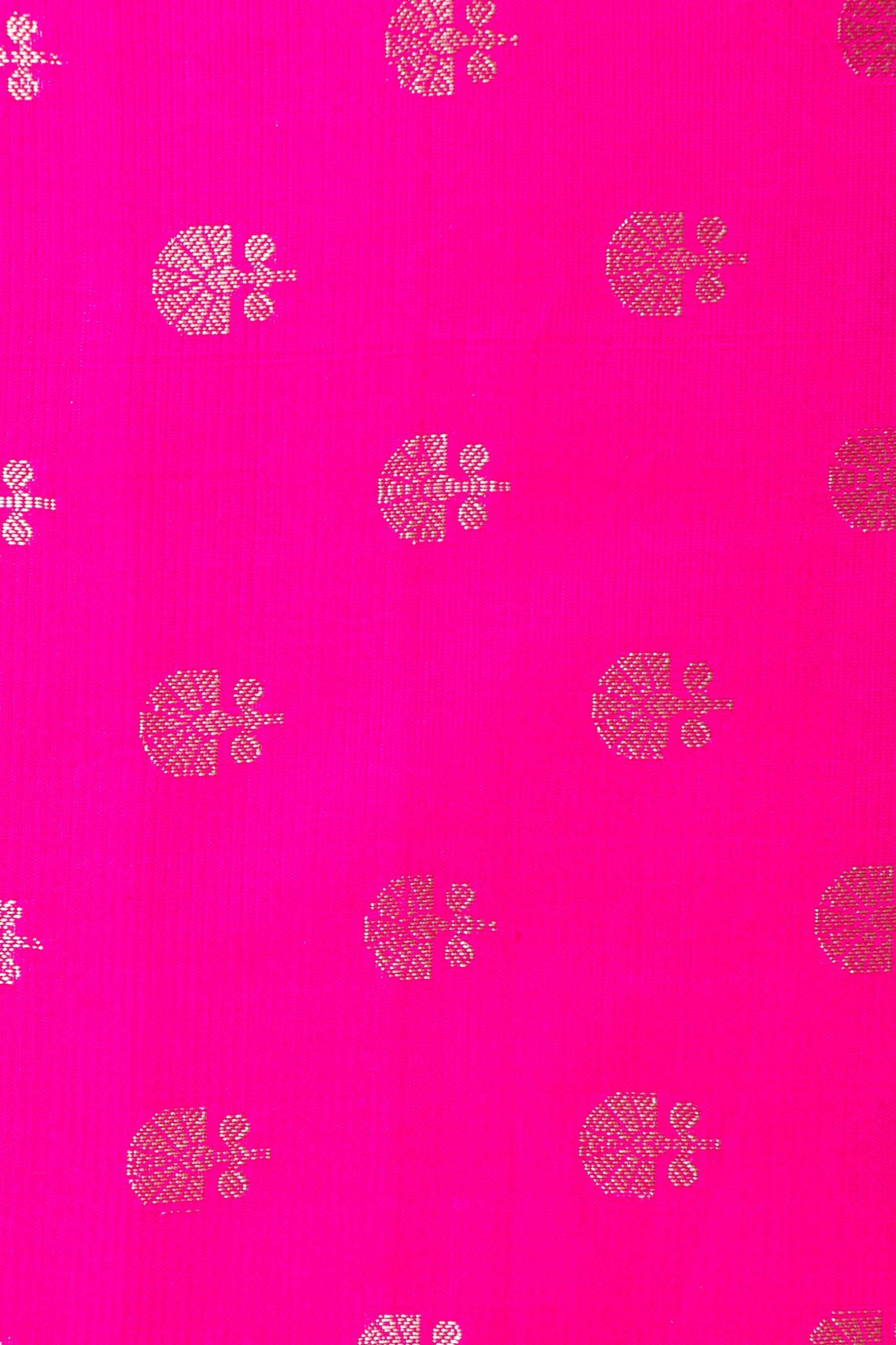 Pink Viscose Silk Fabric