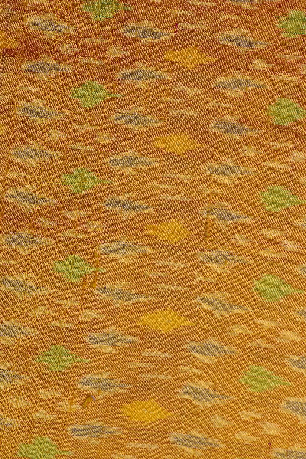 Mustard Patola Silk Fabric