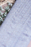 Grey Patola Silk Fabric