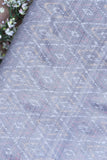 Grey Patola Silk Fabric