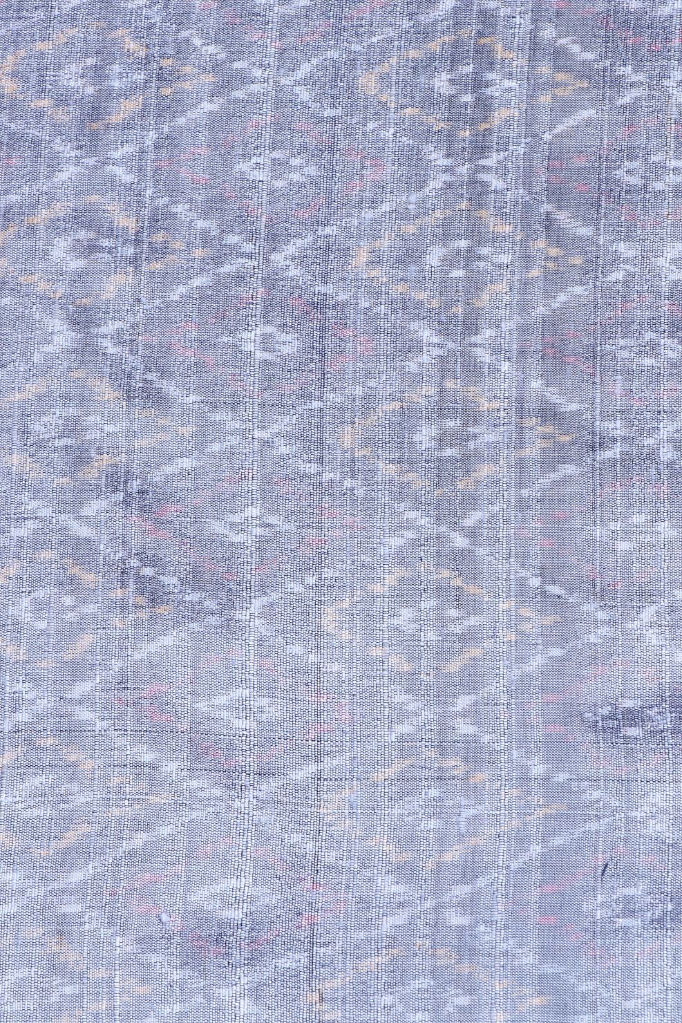 Grey Patola Silk Fabric